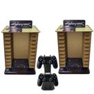 Kit 2 Porta Jogos Físico Gamer Cp + Suporte Controle 22x16,3x29,4 Mdf Madeira Adesivada