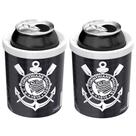 Kit 2 Porta Latas de Cerveja Refrigerante 350ml Corinthians Timão Kit 2 Porta Latas de Cerveja Refrigerante 350ml Corinthians Timão