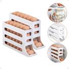 Kit 2 Porta Ovos 4 Andares Organizador de Geladeira Branco