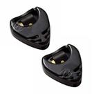 Kit 2 porta palheta spring violão guitarra baixo preto