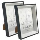 Kit 2 Porta Retratos 10x15cm Borda Frame Mesa Aparador 6326 Cor:Branco Kit 2 Porta Retratos 10x15cm Borda Frame Mesa Aparador 6326 Cor:Branco