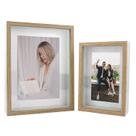 Kit 2 Porta Retratos Foto 10x15 e 15x20 MDF Moldura Profunda Kit 2 Porta Retratos Foto 10x15 e 15x20 MDF Moldura Profunda
