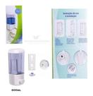 Kit 2 Porta Sabonete Detergente Líquido Álcool Em Gel 600ml