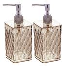 Kit 2 Porta Sabonete Líquido 285ml Luxo Banheiro Lavabo