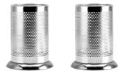 Kit 2 Porta Talheres De Inox Redondo Vazado Escorredor Louça Cromado Organizador Cozinha Utensílios Kit 2 Porta Talheres De Inox Redondo Vazado Escorredor Louça Cromado Organizador Cozinha Utensílios