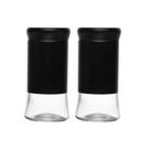Kit 2 Porta Temperos Vidro Versatile 135ml Preto- Wolff