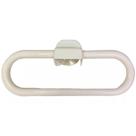 Kit 2 Porta Toalha Branco Com Ventosa Multiuso Plástico 12cm