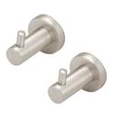 Kit 2 Porta Toalha Cabide Banheiro Inox Escovado Luxo