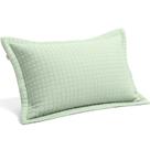 Kit 2 Porta Travesseiro Lavive Plaza Micro Percal 200 Fios Matelassê em Pastilha Costurado Capa 50 x 70cm Cor:Verde Malv