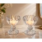 Kit 2 Porta Velas de Vidro 7cm Castiçal Geneva Wolff C803 Kit 2 Porta Velas de Vidro 7cm Castiçal Geneva Wolff C803