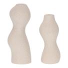 Kit 2 Porta Velas Em Cerâmica Design Rústico Luxo Decorativo