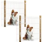 Kit 2 Portão Pet Proteção Cachorro Criança 80x70 Retrátil