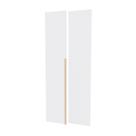 Kit 2 Portas para Guarda-roupa de Canto Reto Modular 95cm Jade CabeCasa MadeiraOriginals Branco