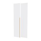 Kit 2 Portas para Guarda-Roupa Modular 95cm Jade CabeCasa MadeiraOriginals Branco/Fosco Kit 2 Portas para Guarda-Roupa Modular 95cm Jade CabeCasa MadeiraOriginals Branco/Fosco