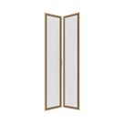 Kit 2 Portas Reflecta para Guarda-roupa de Canto Reto Modular 95cm Jade CabeCasa MadeiraOriginals