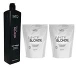 Kit 2 Pós White Blond 500g e Oxi 10 Volumes 900ml Kpro