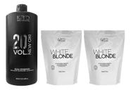 Kit 2 Pós White Blond 500g e Oxi 20 Volumes 900ml Kpro