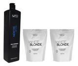 Kit 2 Pós White Blond 500g e Oxi 40 Volumes 900ml Kpro