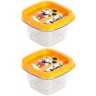 Kit 2 Pote com tampa Mickey 200ml Porta Temperos e Alimentos