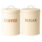 Kit 2 Pote De Biscoitos Bolacha Torrada Rustico Luxo Cantinho Café Lata Aço Inox