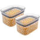 Kit 2 Pote Hermético Organizador Alimentos Retangular Ou 650ml