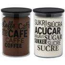 Kit 2 Pote Hermético Organizador Cozinha Açúcar Café 1000ML Acrílico Porta Mantimentos Kit 2 Pote Hermético Organizador Cozinha Açúcar Café 1000ML Acrílico Porta Mantimentos