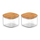 Kit 2 Pote Hermético Organizador De Mantimentos 45ml Ou Kit 2 Pote Hermético Organizador De Mantimentos 45ml Ou