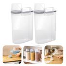 Kit 2 Pote Hermético Porta Mantimento Organizador Lavanderia com Copo Medidor 2,5L Lyor