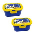 Kit 2 Pote Infantil Lancheira Marmita Organizador Multiuso Volta as Aulas 350ml Tampa Fixa Porta Biscoitos - Kit 2 Pote Infantil Lancheira Marmita Organizador Multiuso Volta as Aulas 350ml Tampa Fixa Porta Biscoitos -