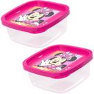 Kit 2 Pote Minnie 580ml Porta Alimentos Freezer Micro-Ondas