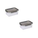 Kit 2 Pote Organizador de Alimentos Hermético 1,6 L C/ Tampa