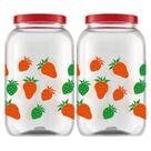 Kit 2 Pote Plástico 3,6L Para Cozinha Bancada Pote Porta Mantimentos Multiuso