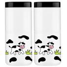 Kit 2 Pote Plástico Porta Mantimentos Vaquinha 1,65l Cozinha