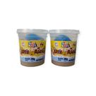 Kit 2 Potes Areia Magica Cor Natural 200g Acrilex Art Kids Kit 2 Potes Areia Magica Cor Natural 200g Acrilex Art Kids