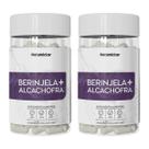 Kit 2 Potes Berinjela + Alcachofra Suplemento Alimentar Natural 100% Puro Extrato Seco 120 Cápsulas Natunectar Original