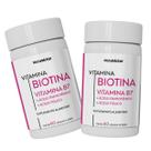 Kit 2 Potes Biotina Suplemento Alimentar Rico Acido Fólico Vitamina Saúde Cabelos e Unhas Natunéctar Original 120 Capsulas