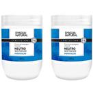 Kit 2 Potes Creme De Massagem Corporal Dagua Natural Neutro 650g Sem Perfume Hidratação