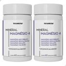 Kit 2 Potes de Magnésio 4 Quelato Malato Taurato Ascorbato puro 120 Cápsulas original zero lactose Kit 2 Potes de Magnésio 4 Quelato Malato Taurato Ascorbato puro 120 Cápsulas original zero lactose
