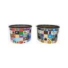 Kit 2 Potes De Plástico 2L Estampados Coffee/Sugar