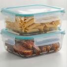 kIt 2 Potes de Vidro 1500ml Hermético Forno Micro Freezer Resistente a Temperatura kIt 2 Potes de Vidro 1500ml Hermético Forno Micro Freezer Resistente a Temperatura
