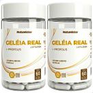 Kit 2 Potes Geleia Real Liofilizada Própolis Suplemento Alimentar 120 Capsulas Vitamina Natural Pura
