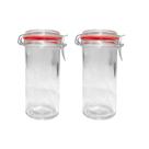 Kit 2 Potes Hermético Vidro Trava Metal 1500ml Class Home Kit 2 Potes Hermético Vidro Trava Metal 1500ml Class Home
