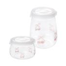 Kit 2 Potes Herméticos Flip Mantimentos Plástico 700ml 1,9L Kit 2 Potes Herméticos Flip Mantimentos Plástico 700ml 1,9L