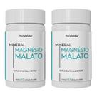Kit 2 Potes Magnésio Malato Suplemento Alimentar Natural 120 Capsulas 100 Puro Original Concentrado Natunéctar