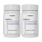 Kit 2 Potes Magnésio Quelato Inositol Suplemento Natural 120 Cápsulas Concentrado Vitamina Mineral