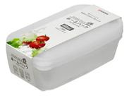 Kit 2 Potes Nakaya 800ml C/ Tampa Não Pega Cheiro Ou Gosto Transparente