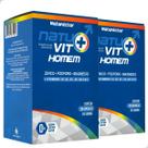 Kit 2 Potes Natuvit Homens Natunectar Natural Original Vitaminas Vit D B12 Zinco Suplemento Alimentar 120 Capsulas