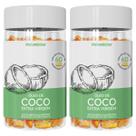 Kit 2 Potes Óleo de Coco Encapsulado Suplemento Alimentar Natural Extra Virgem Sabor Original 120 Capsulas