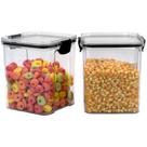 Kit 2 Potes Organizadores 1 Litro Tampa Hermético Alimentos