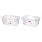 Kit 2 Potes P/Alimentos Organizador 3,2L Transparente-SANREMO